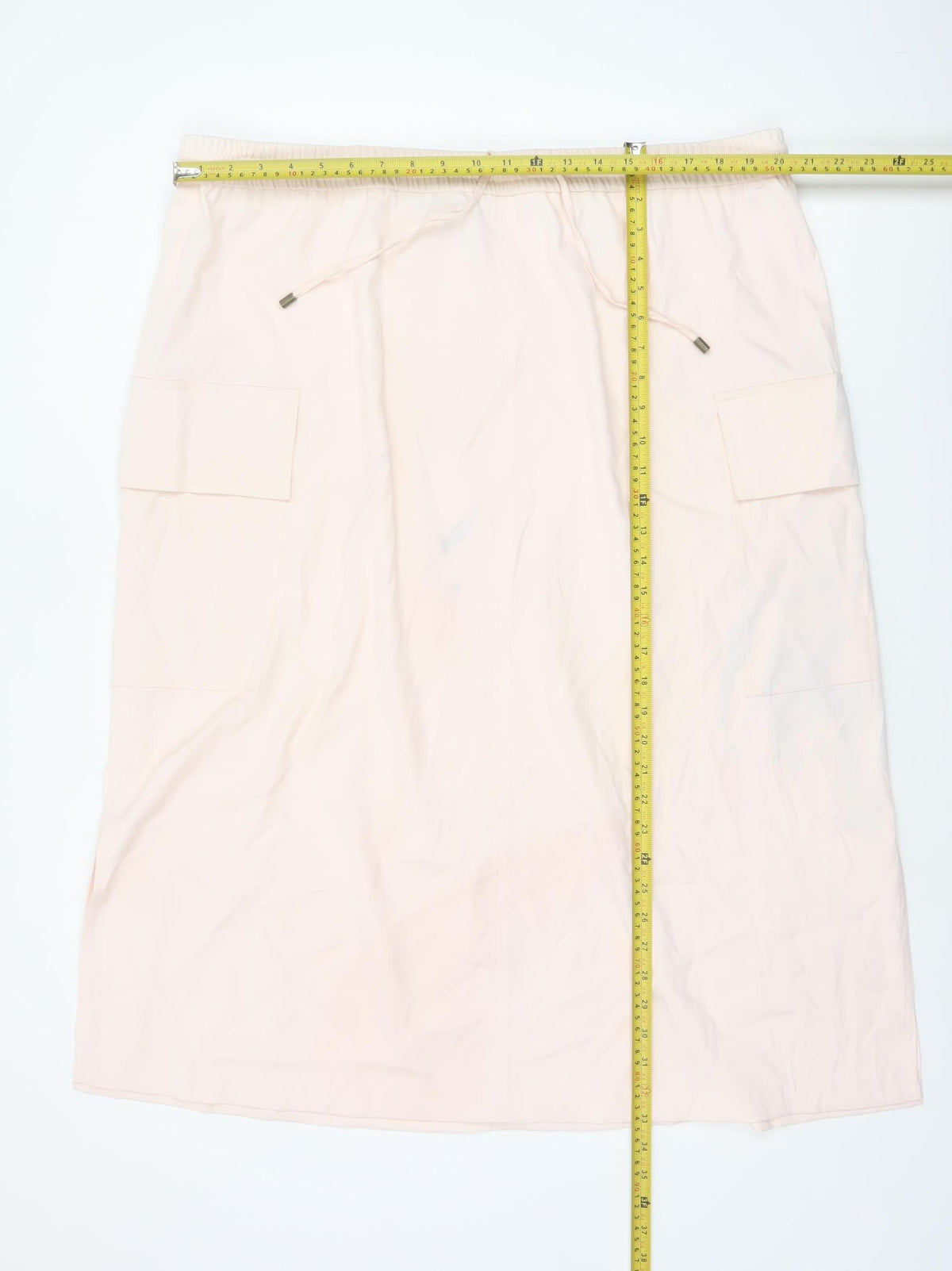 Marks & Spencer Women Pink UK 22 Cargo Midi Drawstring Skirt