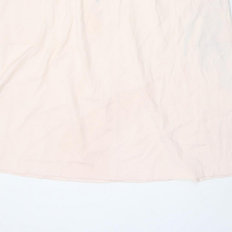 Marks & Spencer Women Pink UK 22 Cargo Midi Drawstring Skirt