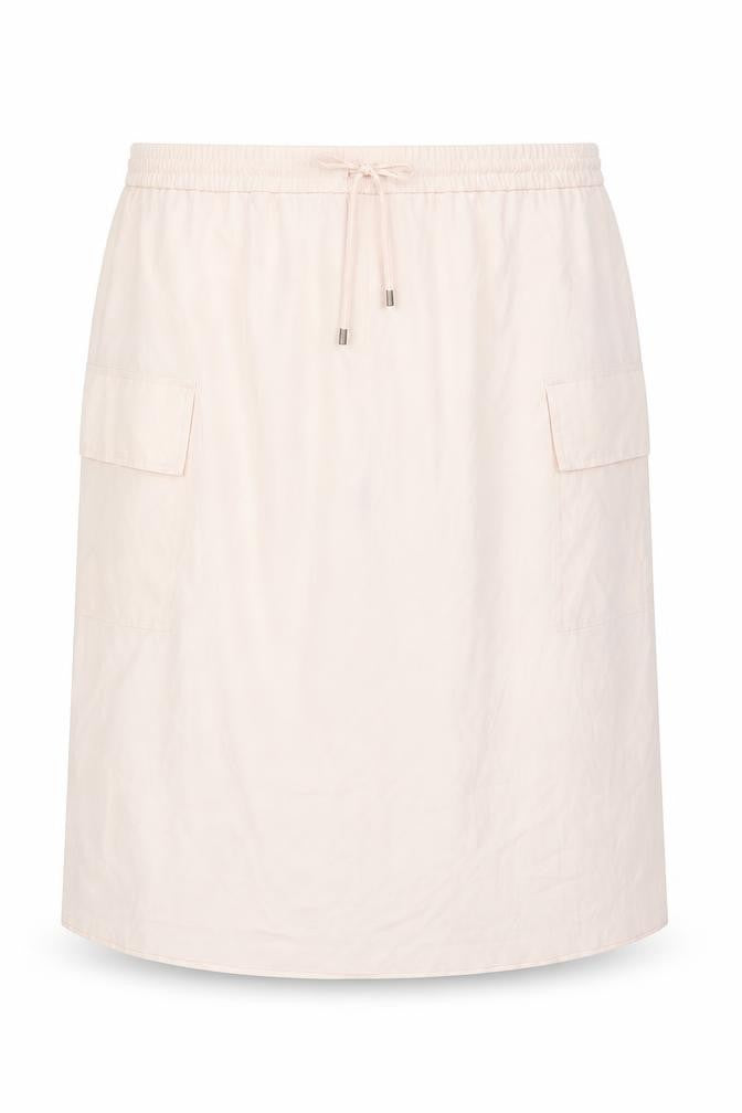 Marks & Spencer Women Pink UK 22 Cargo Midi Drawstring Skirt