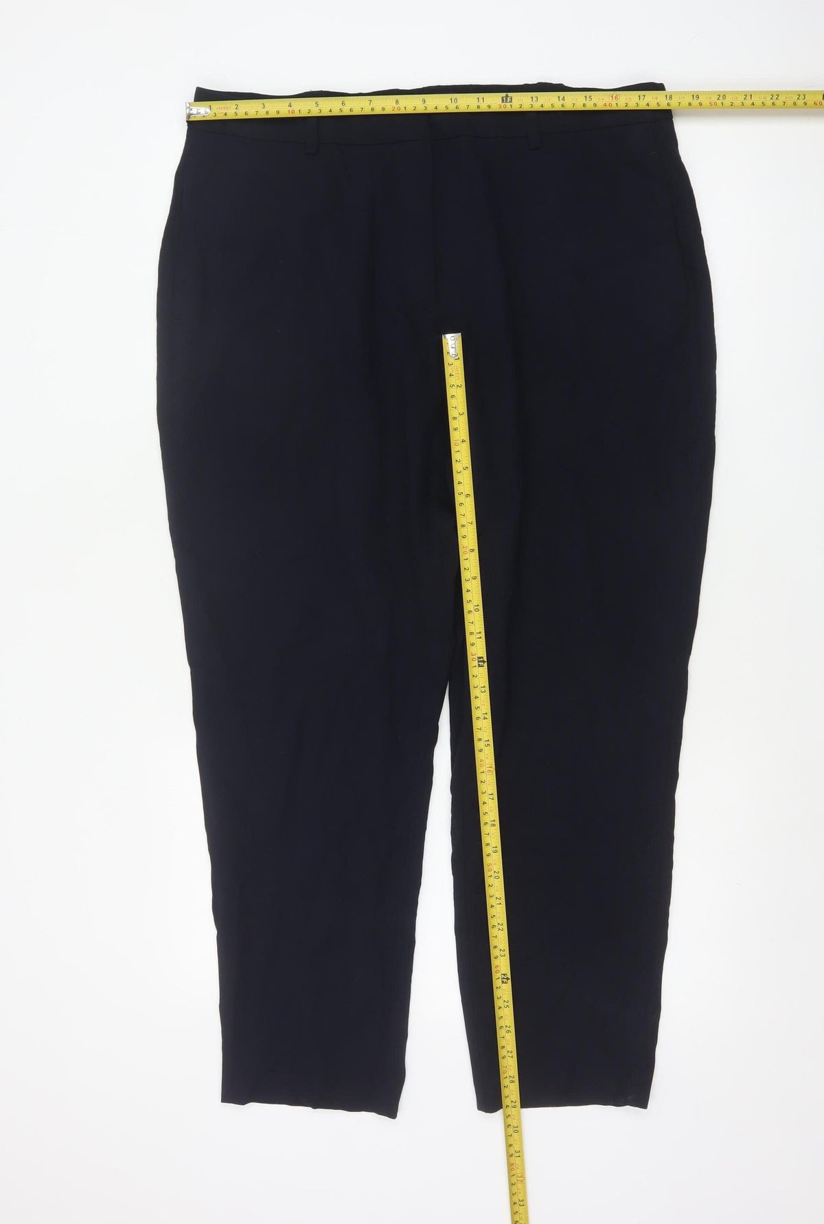 Marks & Spencer Women’s Blue Size 18 Tapered Stretch Work Trousers