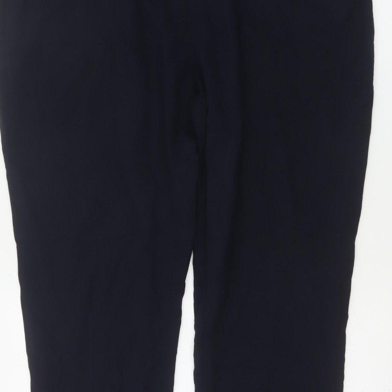 Marks & Spencer Women’s Blue Size 18 Tapered Stretch Work Trousers
