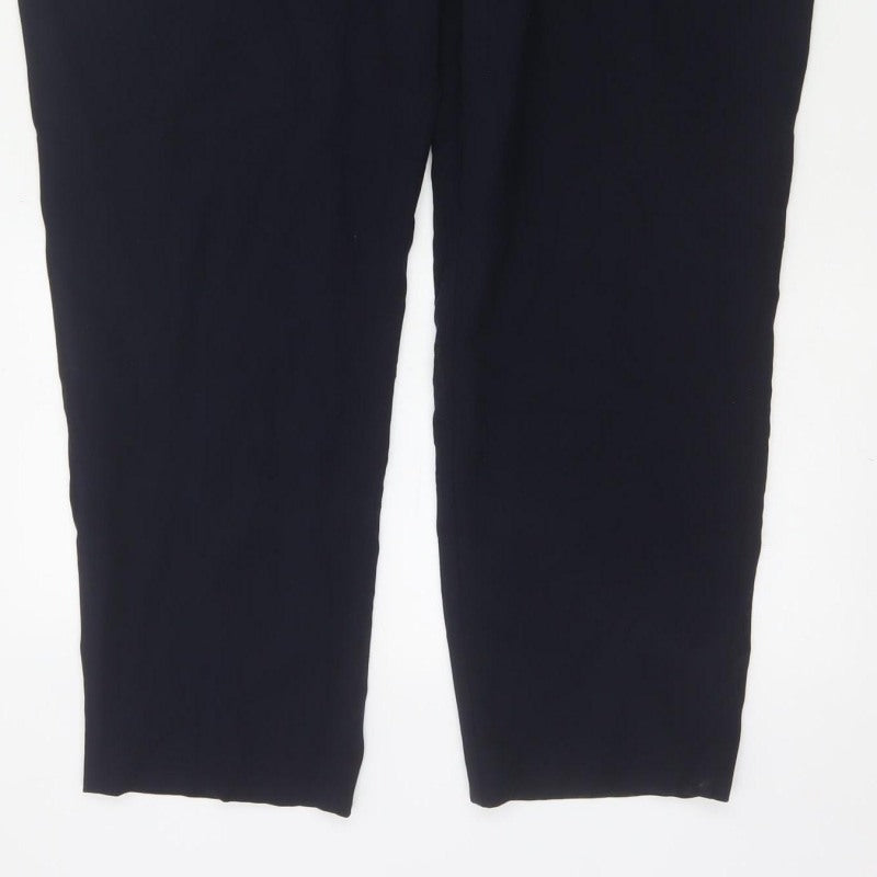 Marks & Spencer Women’s Blue Size 18 Tapered Stretch Work Trousers