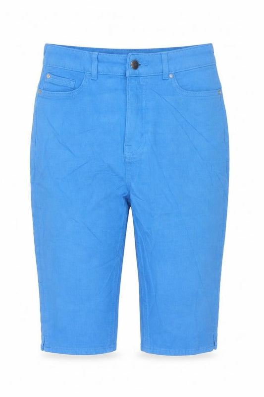 Marks & Spencer Women Blue UK 10 High Rise Stretch Skimmer Shorts