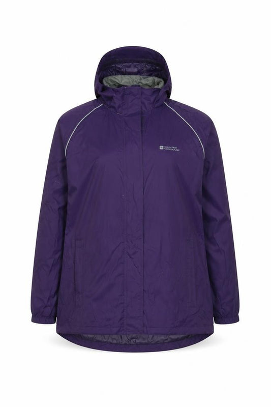 Mountain Warehouse Women’s Purple UK 18 Hooded Rain Jacket