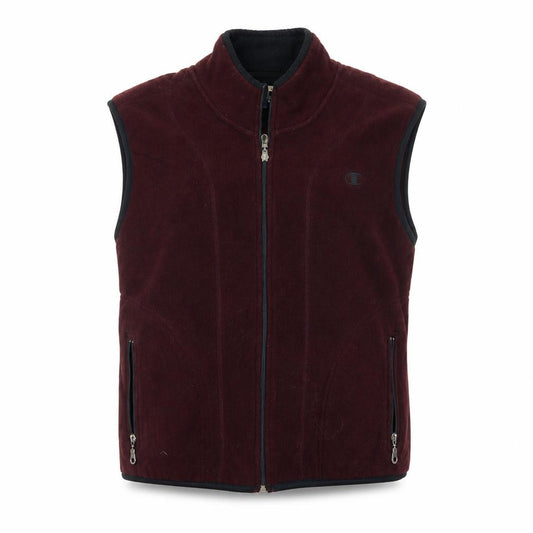 Champion Women Red S Fleece Full Zip Logo Waistcoat Bodywarmer