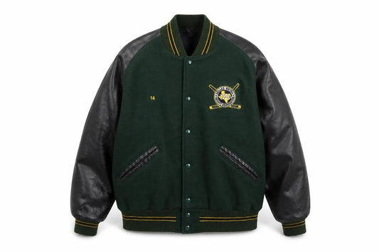 DeLong Men’s Green XL Dallas Metro Hockey Varsity Jacket