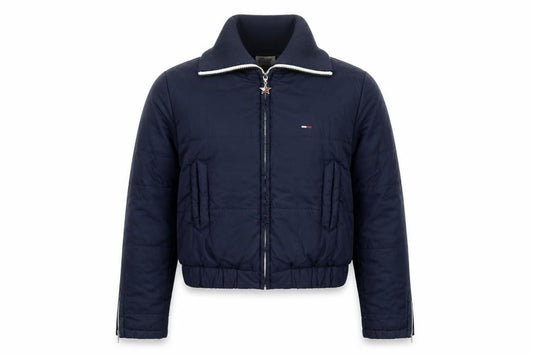 Tommy Hilfiger Women’s Blue S Puffer Jacket Zip Logo