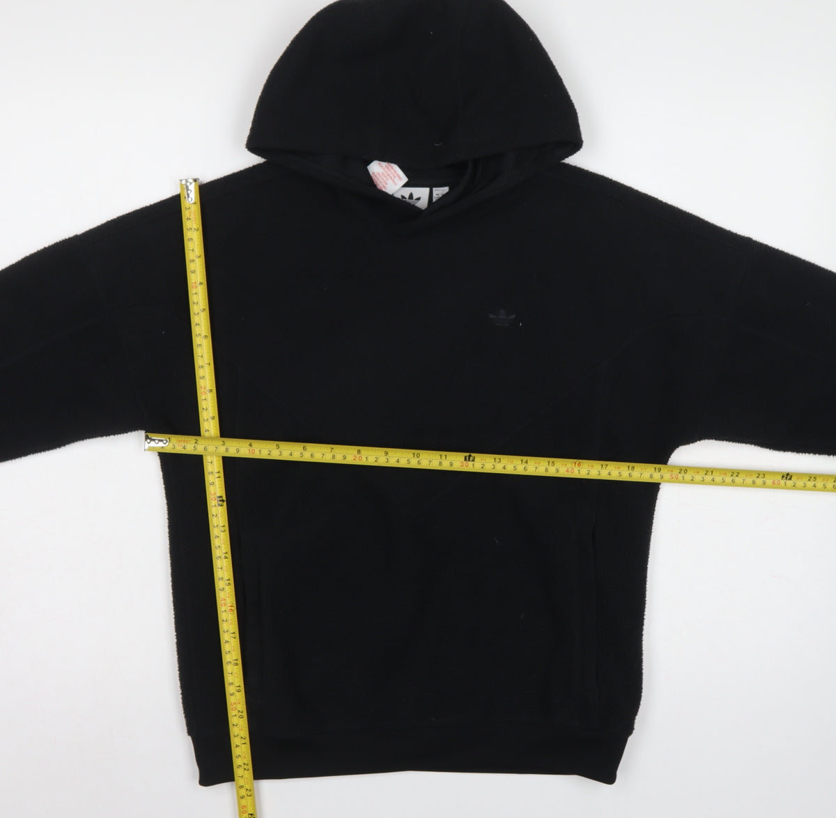 Adidas Boys Black 11-12 Years Pullover Hoodie Logo Fleece