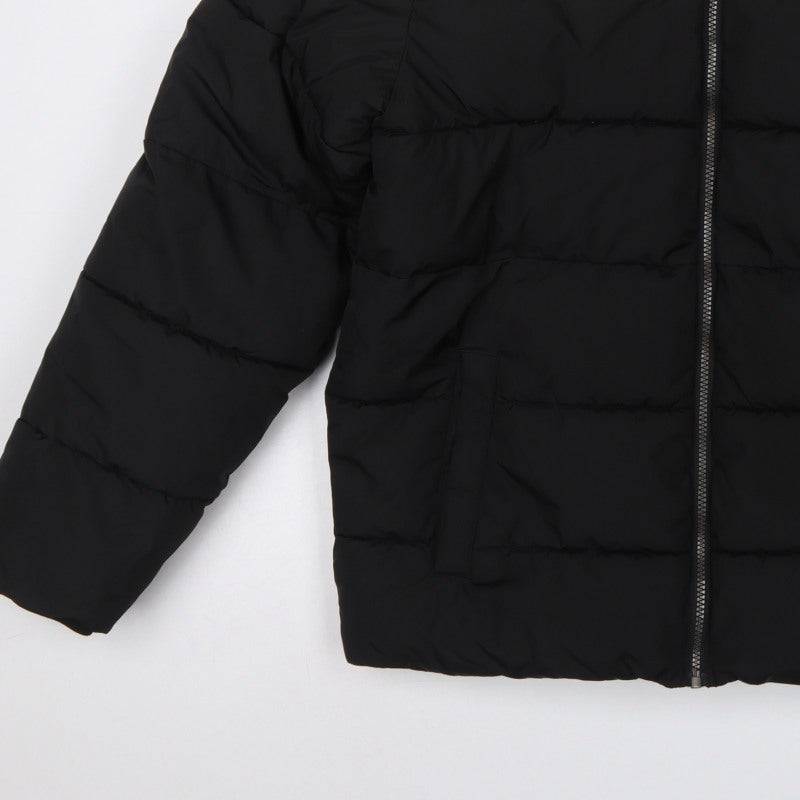 Only & Sons Men’s Black Beige M Puffer Jacket Quilted Stand-Up Collar