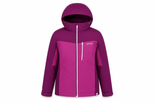 Regatta Girls Purple 13 Years Hooded Ski Jacket Waterproof Full Zip