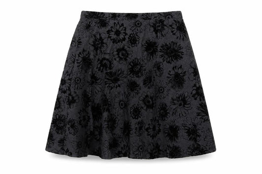 Country Collection Women’s Grey Floral A-Line Knee Length Skirt Size 20