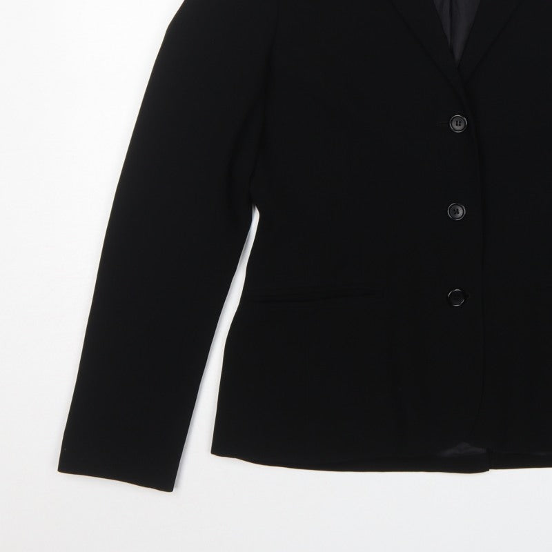 French Connection Women’s Black Size 14 Tailored 3 Button Suit Jacket