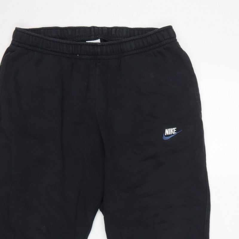 Nike Men's Black L Jogger Sweatpants Elasticated Cuffed Logo