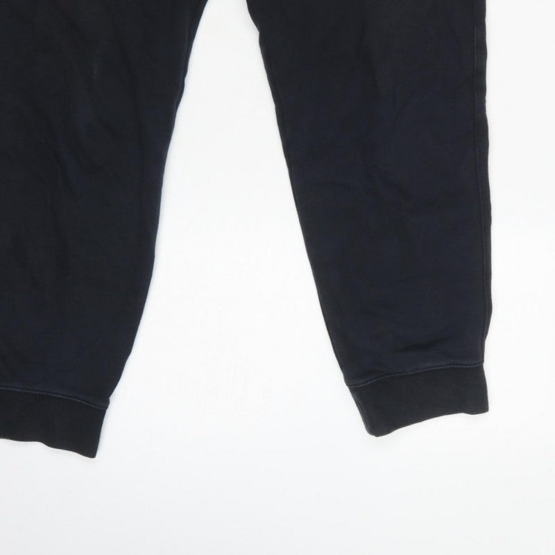 Nike Men's Black L Jogger Sweatpants Elasticated Cuffed Logo