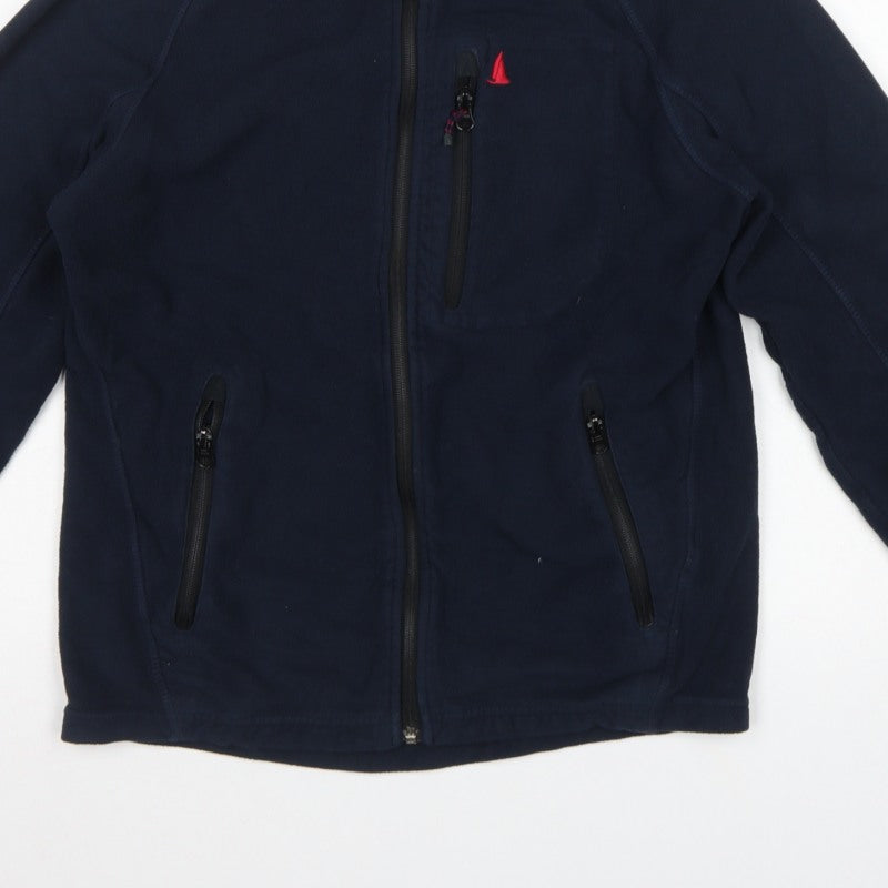 Musto Men's Blue S Fleece Full Zip Nautical Jacket Pockets