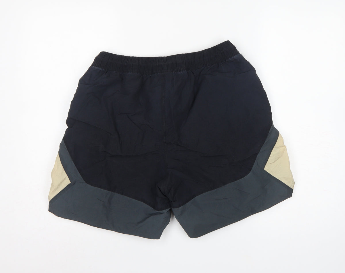 Jordan Men’s Black M Colourblock Athletic Basketball Shorts Drawstring