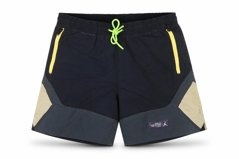 Jordan Men’s Black M Colourblock Athletic Basketball Shorts Drawstring