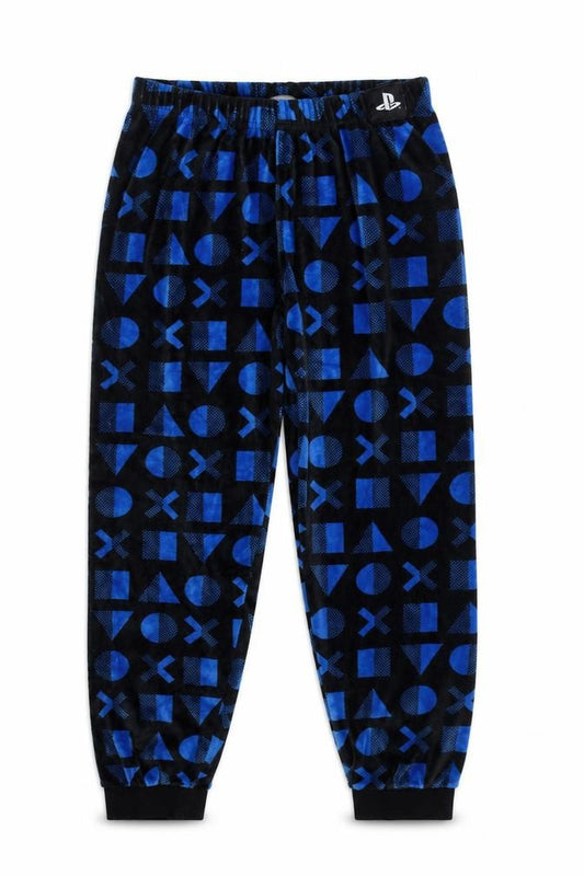 Sicem PlayStation Boys Blue 11-12 Years Geometric Fleece Pyjama Pants