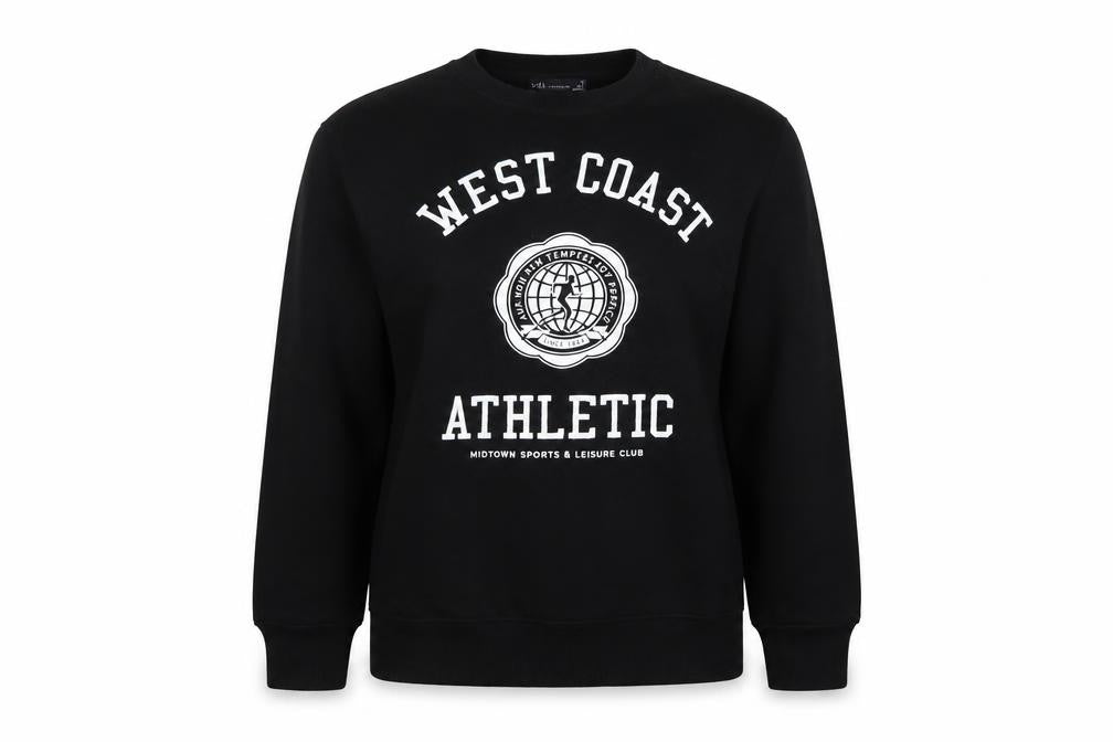 Marks & Spencer Women’s Black Size 18 West Coast Athletic Sweatshirt