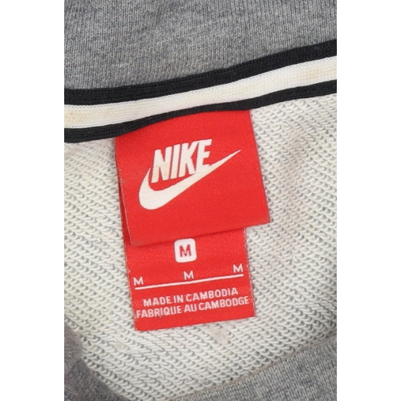 Nike Women’s Grey M Pullover Hoodie Logo Pocket Drawstring