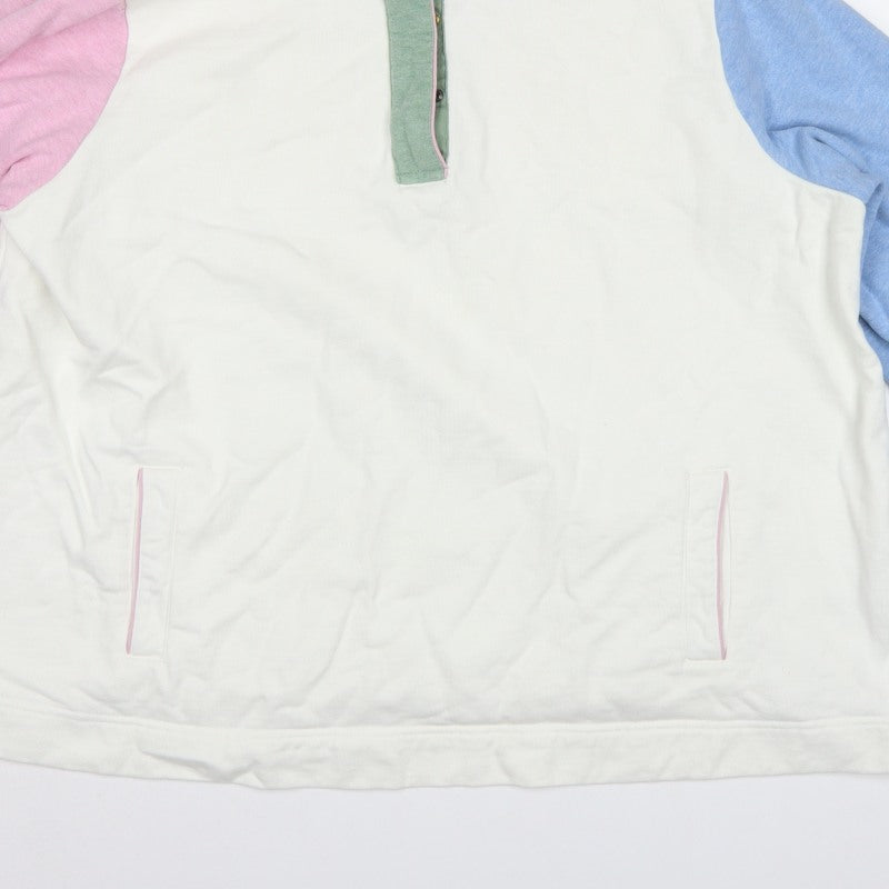 Joules Women Multicoloured UK 24 Pullover Colourblock Sweatshirt
