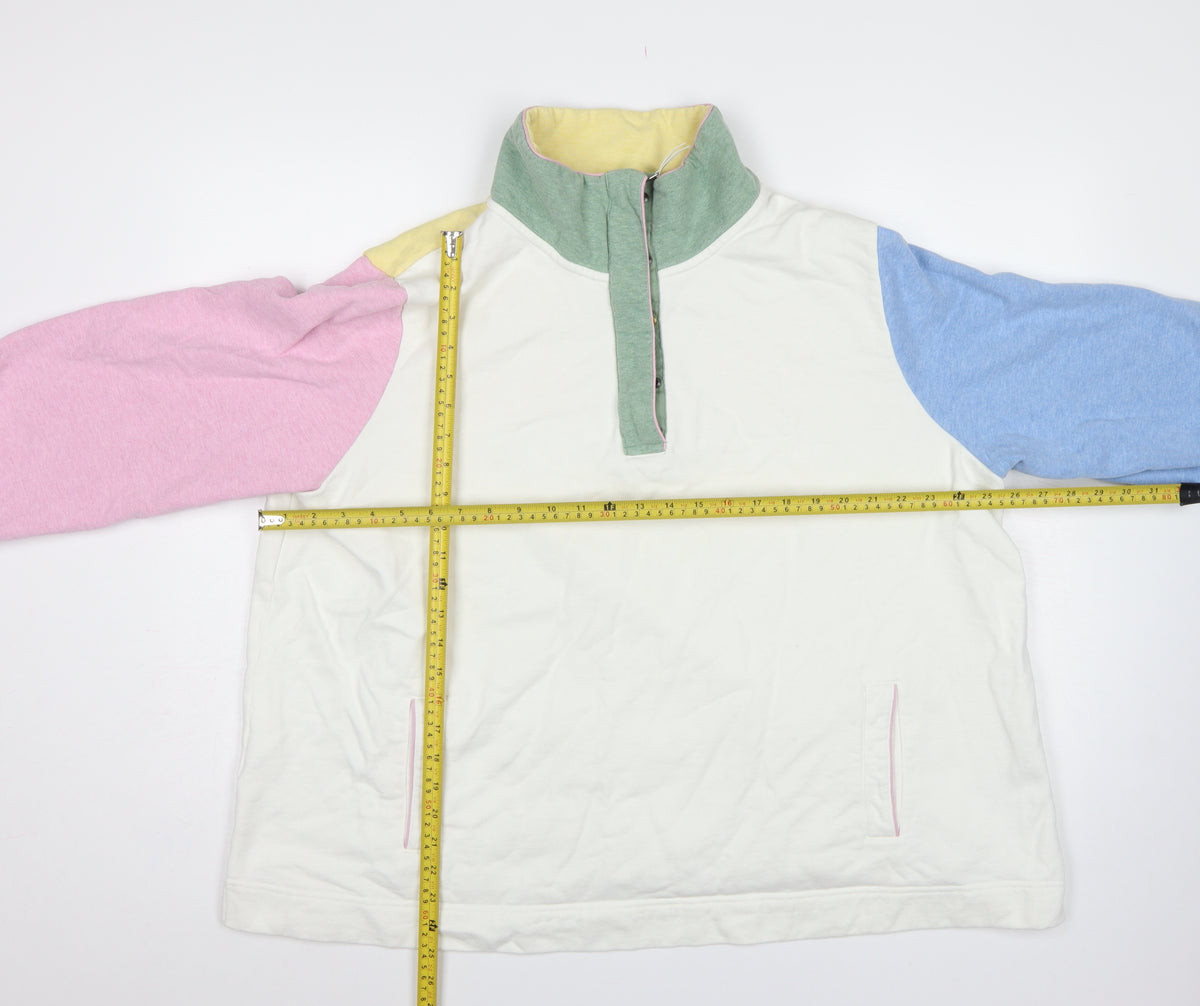 Joules Women Multicoloured UK 24 Pullover Colourblock Sweatshirt