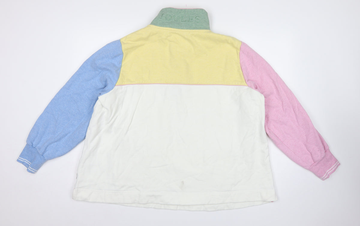 Joules Women Multicoloured UK 24 Pullover Colourblock Sweatshirt