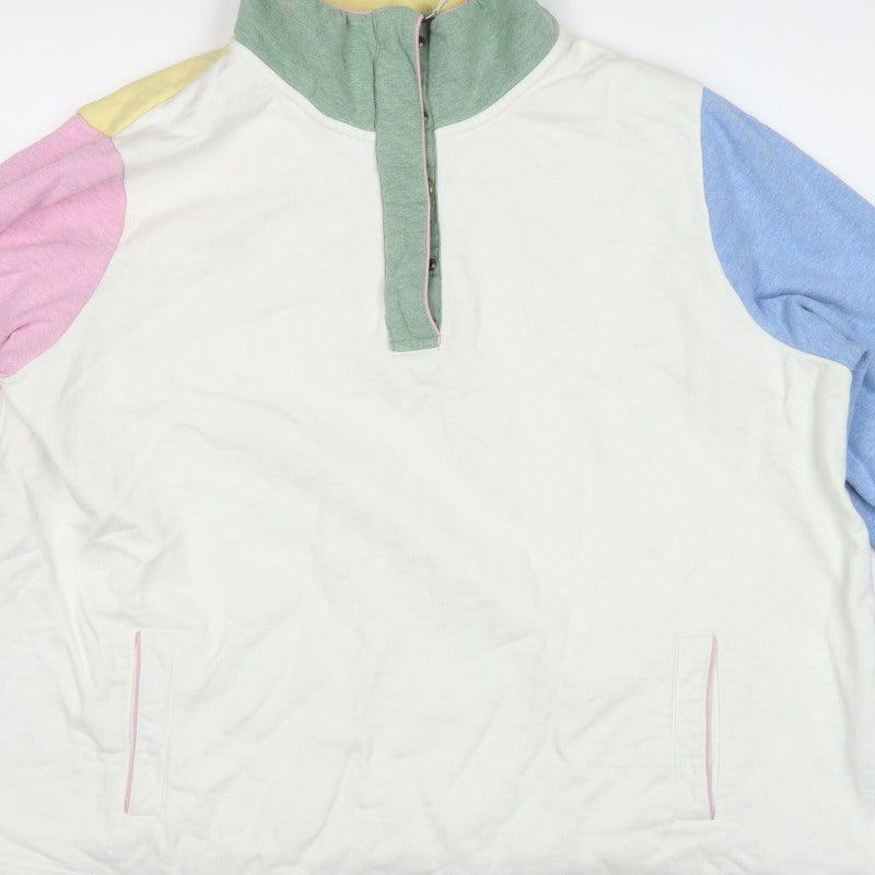 Joules Women Multicoloured UK 24 Pullover Colourblock Sweatshirt