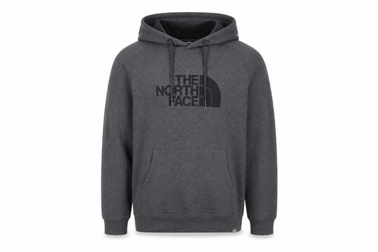 The North Face Men’s Grey L Pullover Hoodie Logo Fleece Pockets
