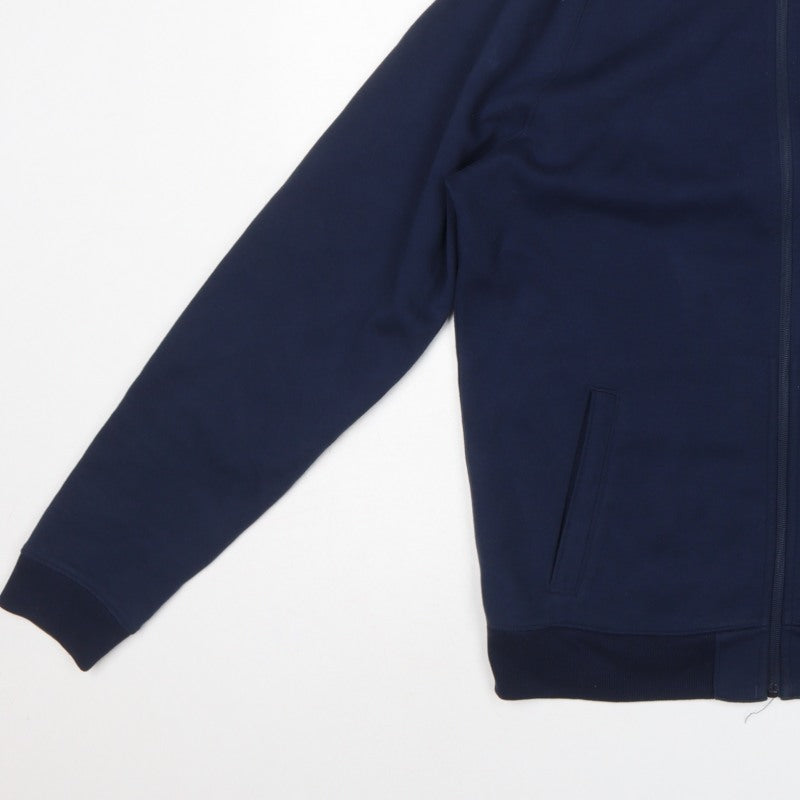 Hollister Men's Blue M Full Zip Sweatshirt High Neck Pockets