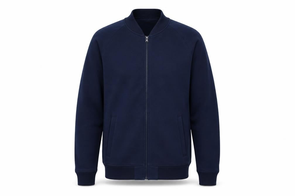 Hollister Men's Blue M Full Zip Sweatshirt High Neck Pockets