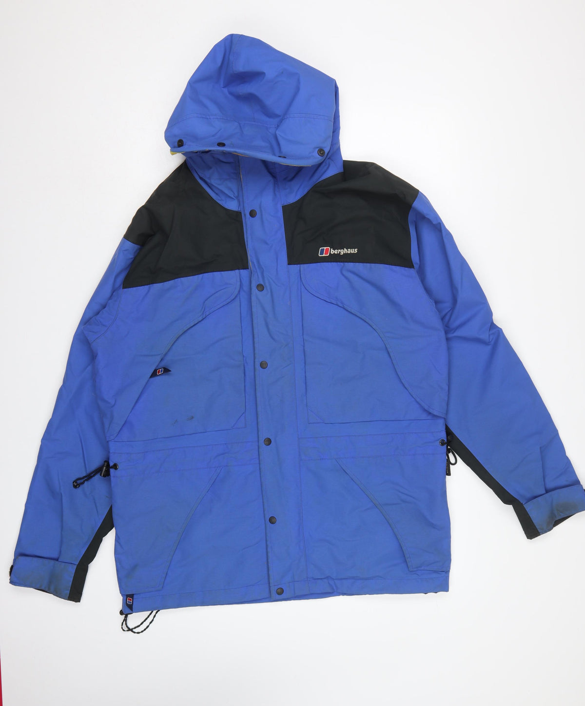 Berghaus Men Blue Black M Gore-Tex Hooded Waterproof Rain Jacket