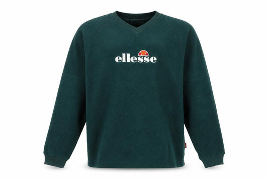 Ellesse Men’s Green M Fleece V-Neck Logo Pullover Sweatshirt