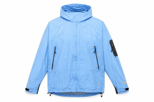Mountain Hardwear Unisex Blue XL Hooded Full Zip Windbreaker Jacket