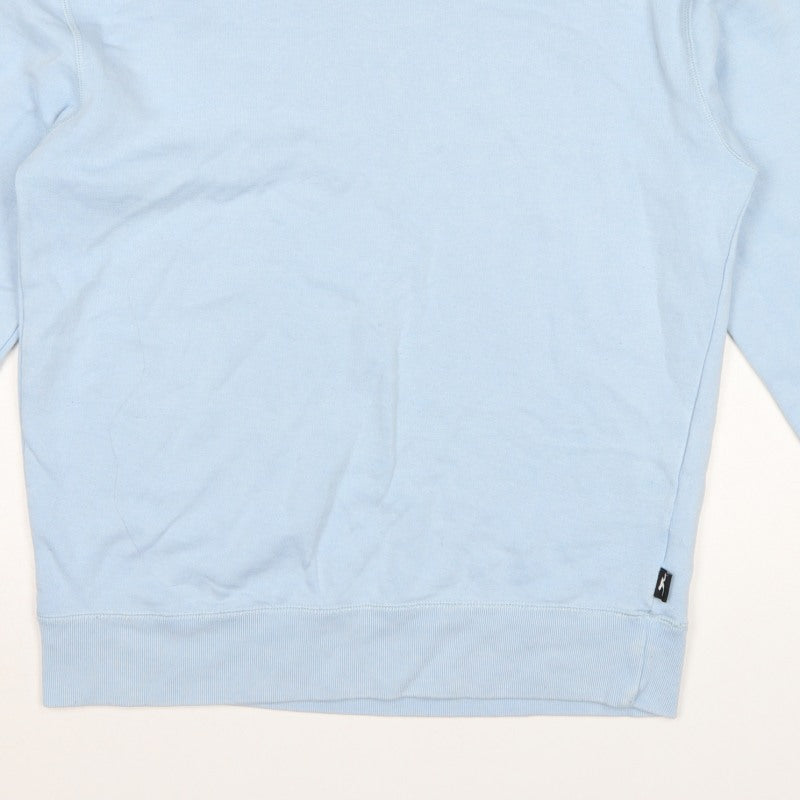 Hollister Men’s Blue M Crew Neck Pullover Fleece Sweatshirt Logo