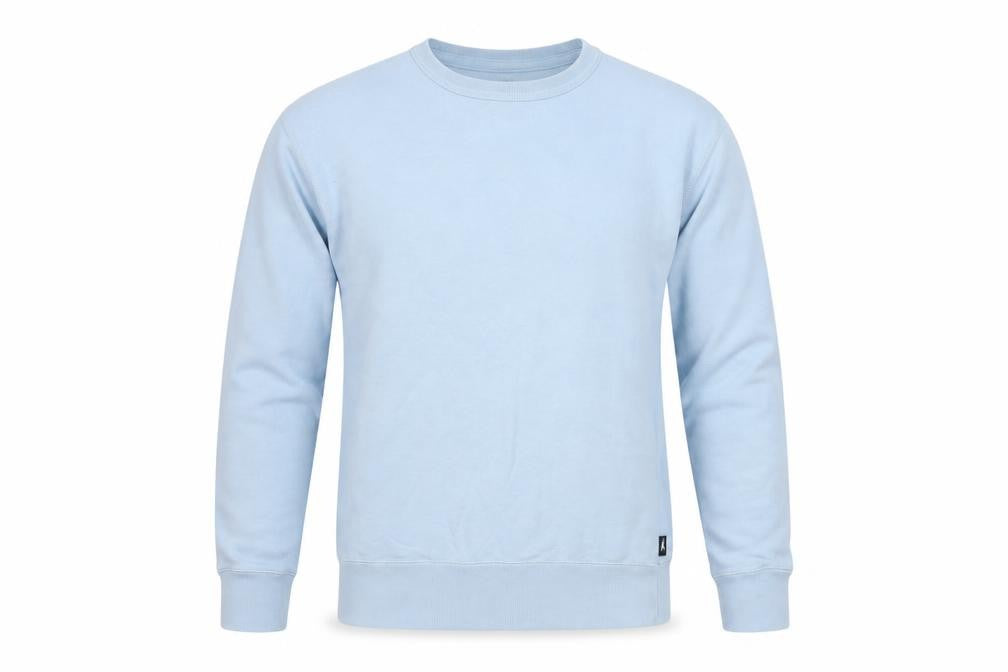 Hollister Men’s Blue M Crew Neck Pullover Fleece Sweatshirt Logo