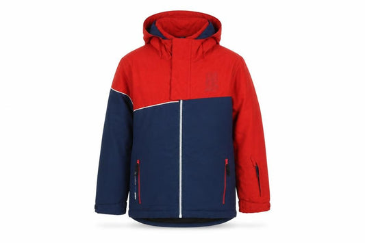 Dare 2b Boys Red Blue 7-8 Years Ski Jacket Hooded Waterproof