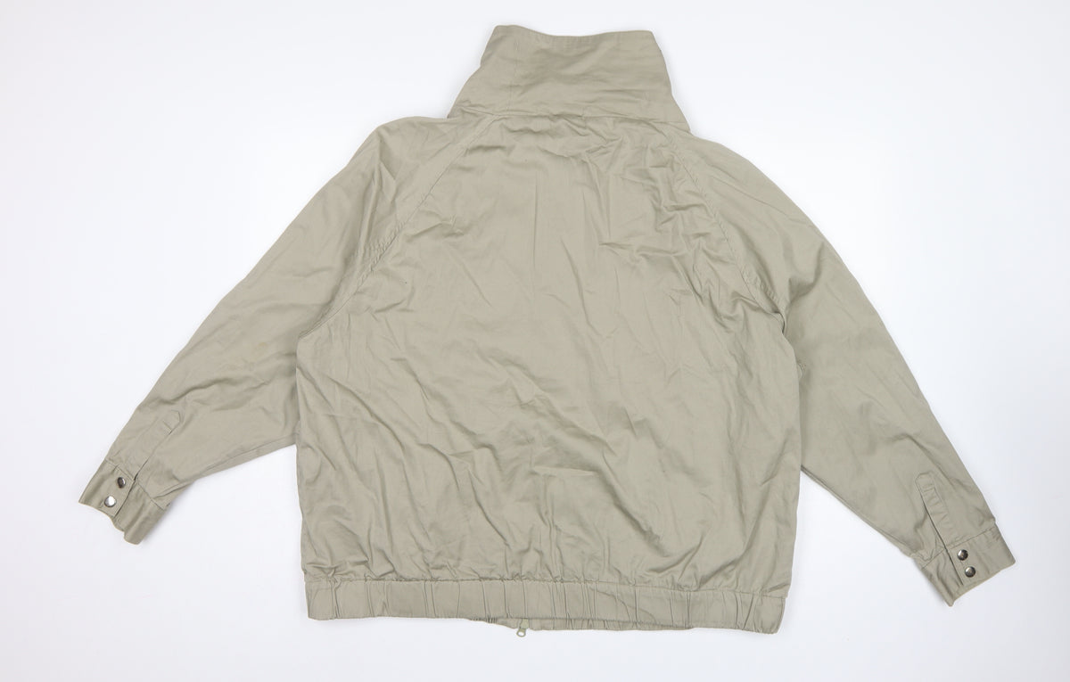 Alice Collins Women’s Beige Size 22 Cotton Blend Full Zip Jacket