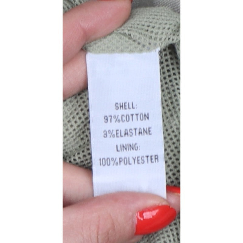 Alice Collins Women’s Beige Size 22 Cotton Blend Full Zip Jacket