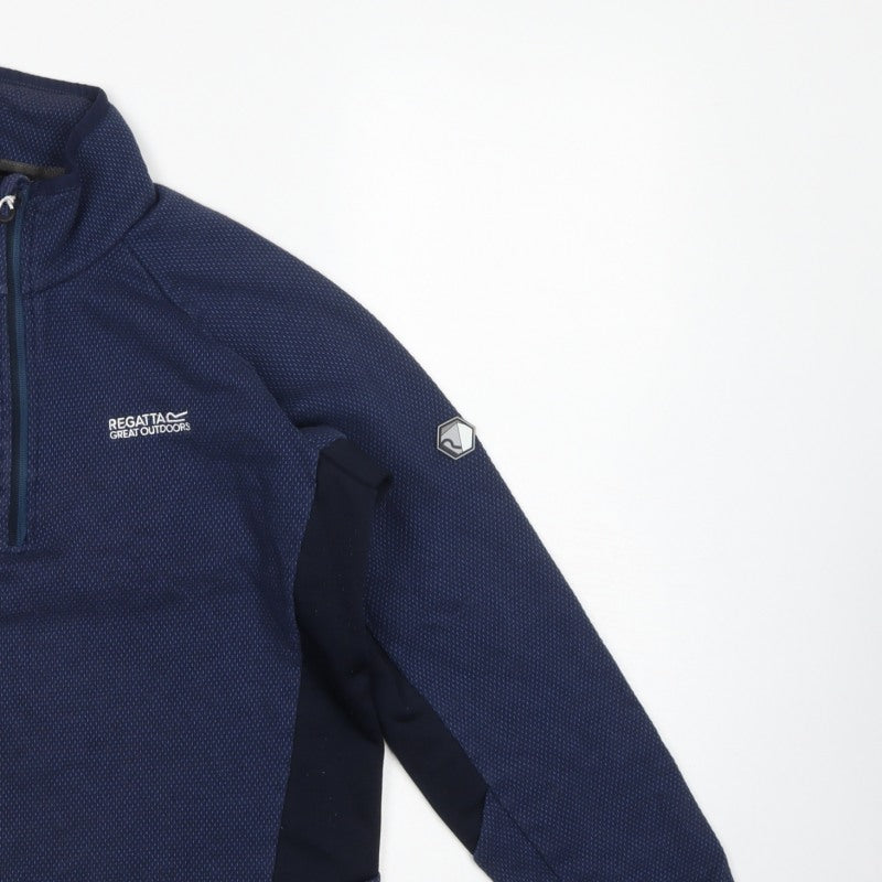 Regatta Men's Blue M 1/4 Zip Fleece Sweatshirt Outdoor Pullover