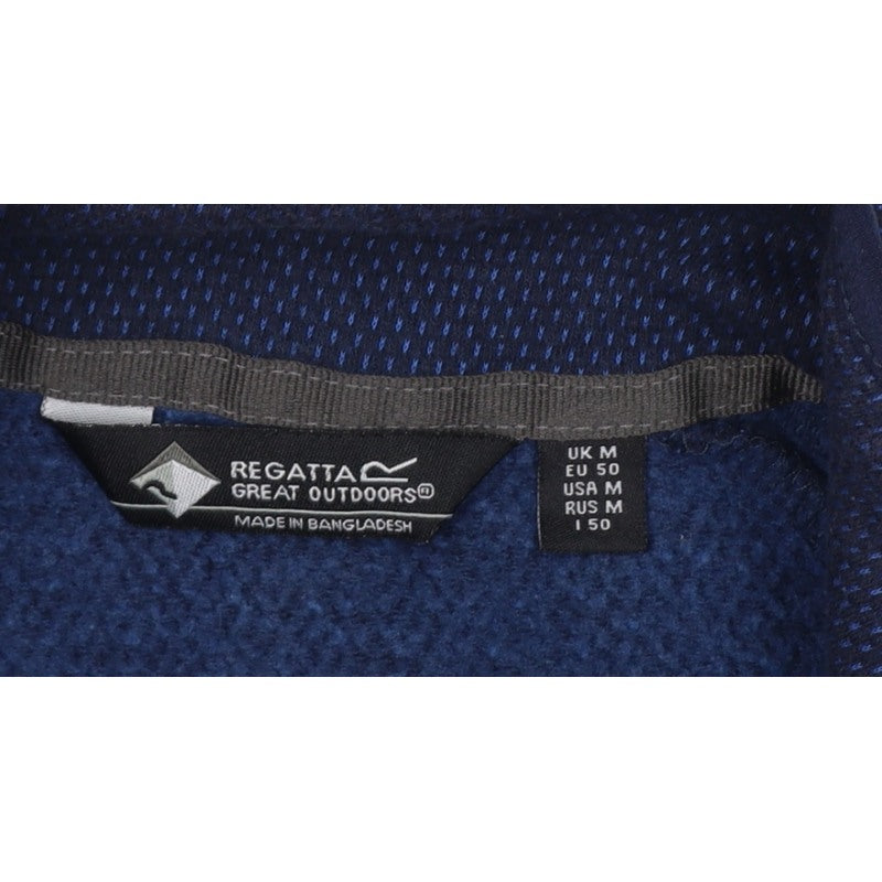 Regatta Men's Blue M 1/4 Zip Fleece Sweatshirt Outdoor Pullover