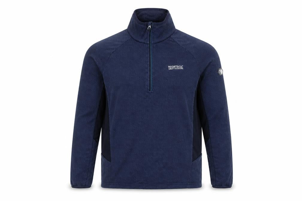 Regatta Men's Blue M 1/4 Zip Fleece Sweatshirt Outdoor Pullover