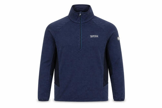 Regatta Men's Blue M 1/4 Zip Fleece Sweatshirt Outdoor Pullover