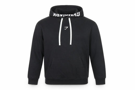 Gymshark Men's Black XS Pullover Hoodie Logo Gym Training