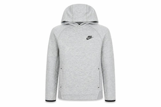 Nike Boys Grey M 137-147cm Pullover Hooded Fleece Logo Hoodie