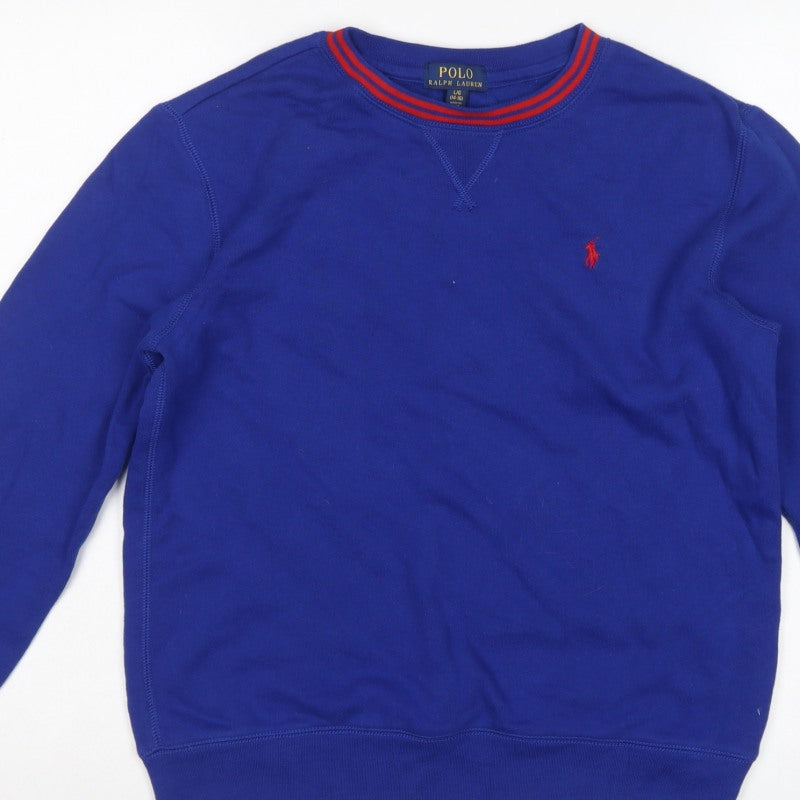 Polo Ralph Lauren Boys Blue 14-15 Years Pullover Logo Sweatshirt
