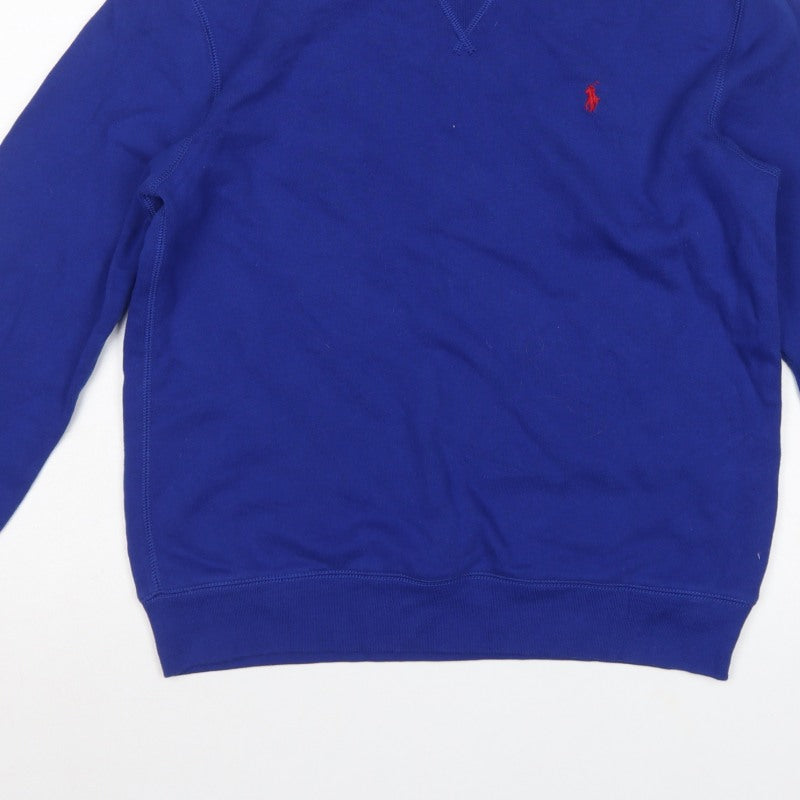 Polo Ralph Lauren Boys Blue 14-15 Years Pullover Logo Sweatshirt