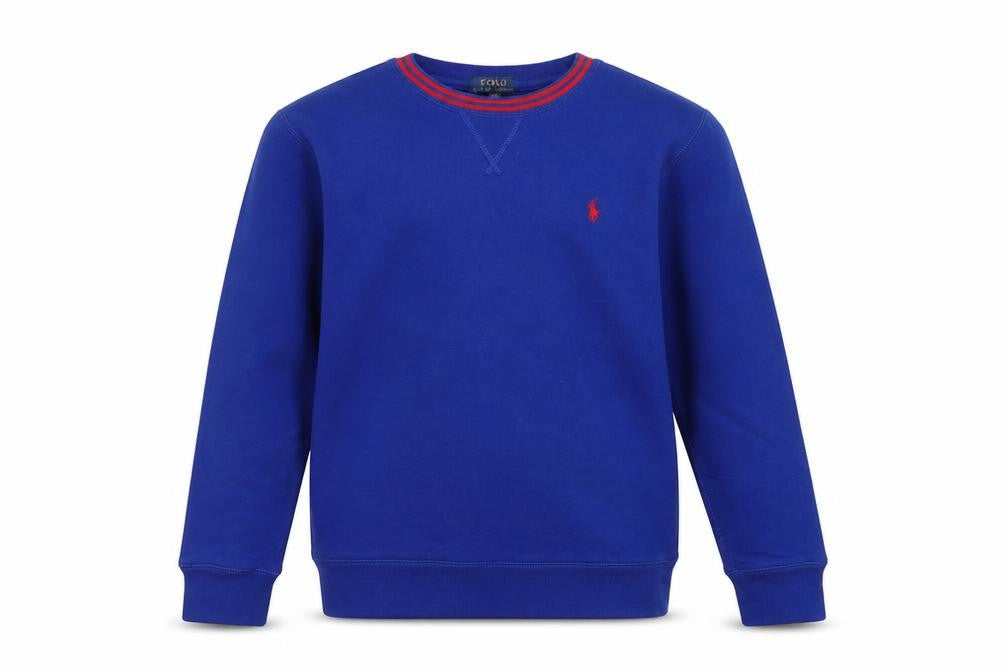 Polo Ralph Lauren Boys Blue 14-15 Years Pullover Logo Sweatshirt