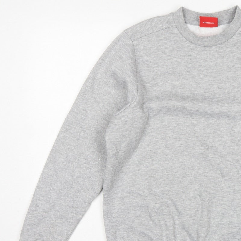 Slazenger Men’s Grey XS Logo Crew Neck Fleece Pullover Sweatshirt