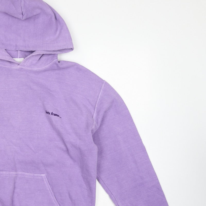 lets frans... Unisex Purple Small Pullover Hoodie Logo Pocket